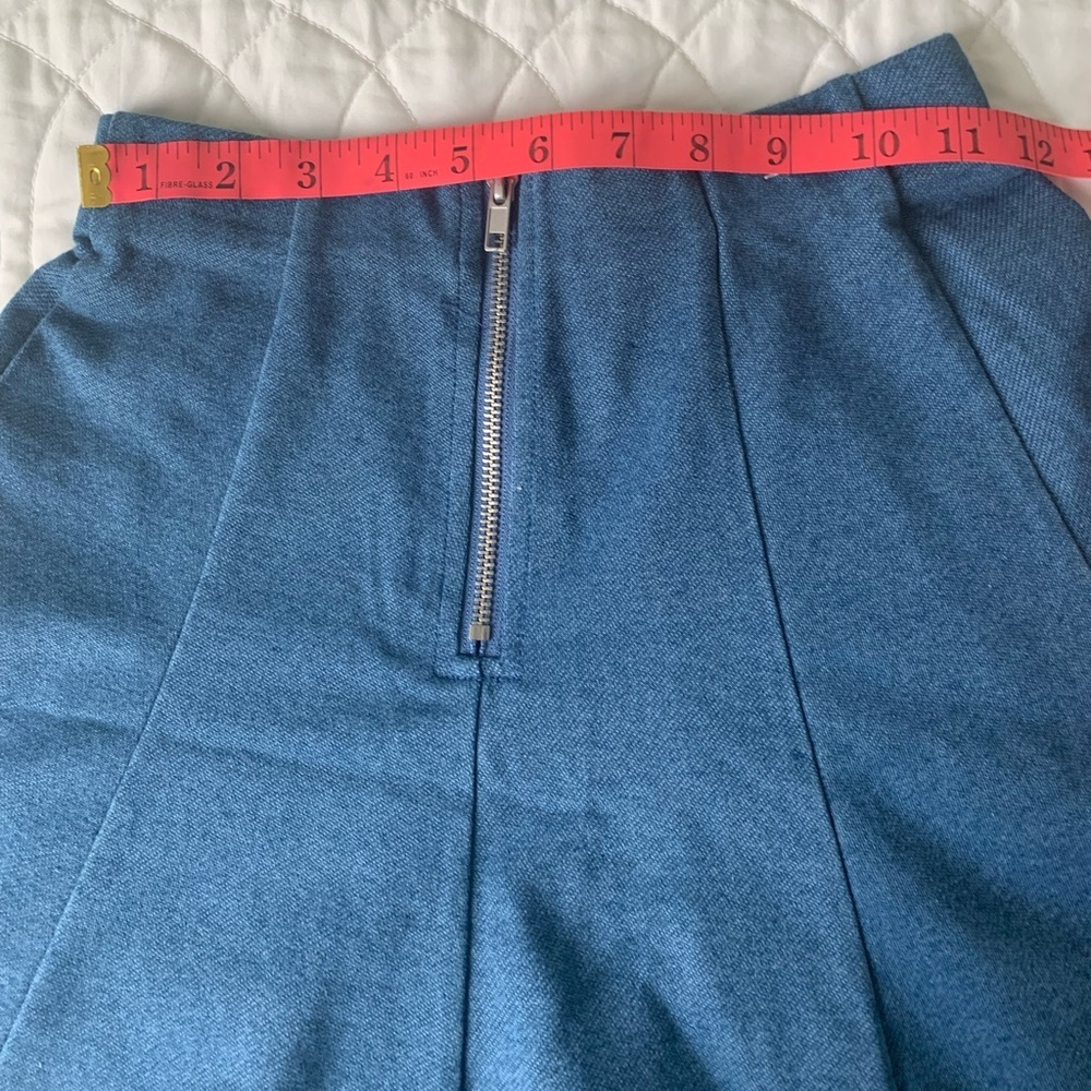 #9 Blue “denim” circle skirt.  Size S - Picture 2 of 5
